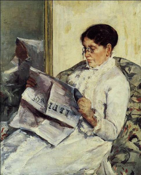 Qui a représenté sa mère lisant le Figaro ?