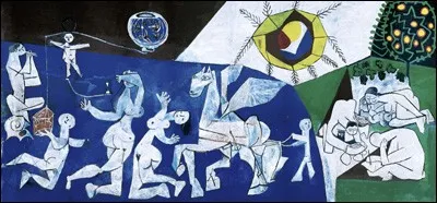 Qui a peint ce tableau intitulé "La guerre et la paix" ?