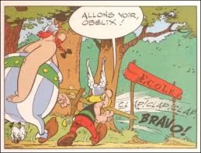 Dans "La Rose et le Glaive", lequel de ces trois Gaulois retourne provisoirement à l'école ?