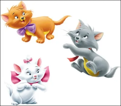 Dans "Les Aristochats", comment les trois chatons s'appellent-ils ?