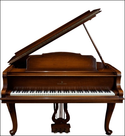 Le côté gauche de ce piano concerne les notes :