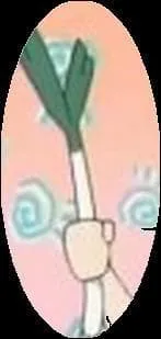 Qui peut bien se balader avec un poireau  la main ?