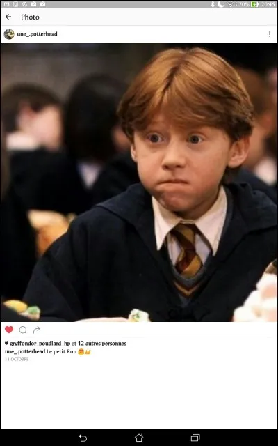 Ron est amoureux d'(e)...