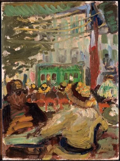 Qui est l'auteur de "La terrasse de café à Martigues" ?