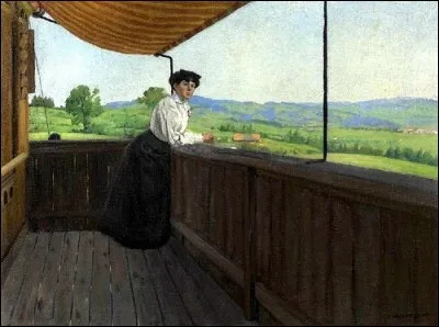 Qui a peint "Sur la terrasse" ?
