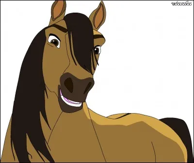 Dans "Spirit, l'étalon des plaines", où est amené Spirit après avoir été capturé par des hommes ?