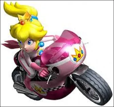 Sur cette image, comment s'appelle la princesse qui pilote une moto ?