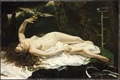 Le tableau précédent était en vérité un clin d'il à une toile du même nom, datant aussi de 1866, qui représente une femme nue avec un perroquet, et réalisé par un peintre réaliste (1819-1877) du nom de :