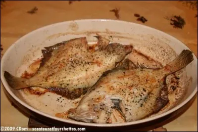 Poisson à la chair très fine, appelé aussi plie :