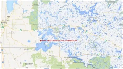 Quel territoire des États-Unis se trouve au milieu du Canada ?