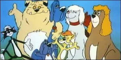 Quel est le nom de ce grand chien bleu ?