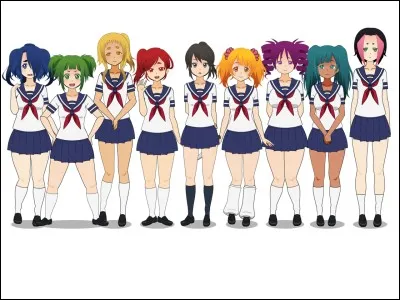 De quelle couleur les cheveux du PNJ nommé "Sora" sont-ils dans "Yandere Simulator" ?