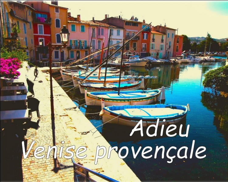 Interprétée par Alibert sur une musique de Vincent Scotto, cette chanson parle des adieux à quelle ville de Provence ?