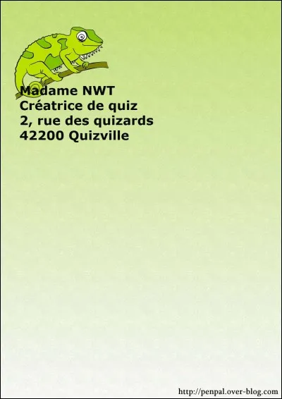 Que voyez-vous sur ce papier à lettre ?