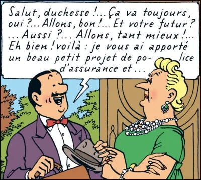 Pour quelle compagnie d'assurances travaille Séraphin Lampion ?