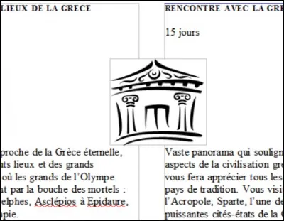 J'ai inséré une image au milieu de mon texte mais le texte est séparé en deux. Je voudrais que le texte s'inscrive autour de l'image, je dois...