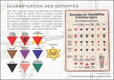 Quelle était la couleur du triangle que les homosexuels devaient porter dans les camps nazis ?