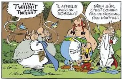 "Le Papyrus de César". Quel animal Gasdechix appelle-t-il pour guider Astérix, Obélix et Panoramix dans la forêt ?