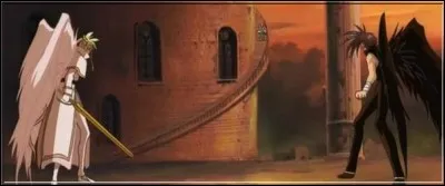 Dans &laquo; D.N. Angel &raquo;, comment s'appellent les deux entit&eacute;s ail&eacute;es qui se vouent une haine f&eacute;roce ?