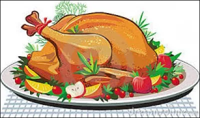 Le plat préféré pour Noël est la dinde.