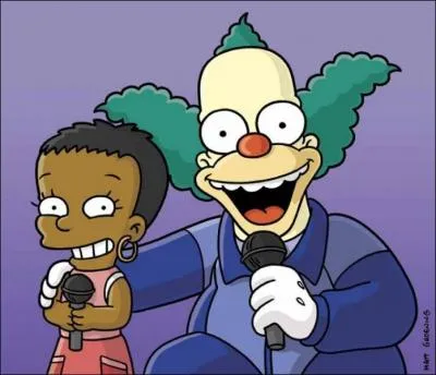 Pourquoi cette petite fille est-elle avec Krusty ?