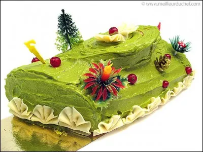 Qu'est-ce qui peut bien donner cette couleur à la bûche ?