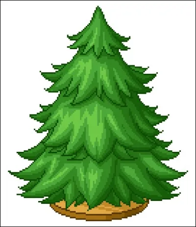On utilise cet arbre à Noël.