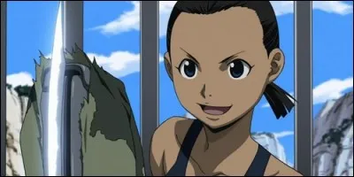 Dans "Fullmetal Alchemist Brotherhood", qui est cette voleuse, vivant à Rush Valley ?