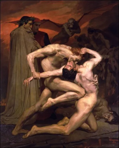 En 1850, c'est à dessein que Bouguereau pousse les limites de l'académisme vers le ridicule. De quelle manière ?