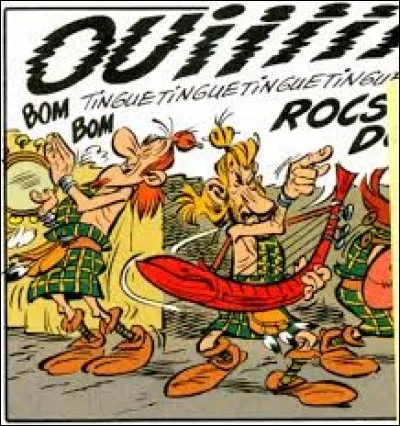 Même Johnny Halliday a eu droit à sa caricature. Nous le retrouvons sur cette image, prise de l'album "Astérix chez les Pictes". Ce personnage se nomme ...