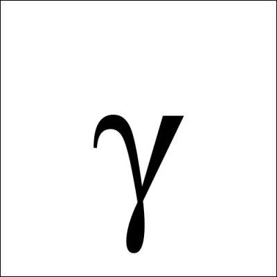 Ce symbole représente une lettre grecque, laquelle ?