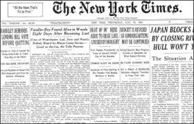 Durant quel siècle a été fondé le célèbre journal new-yorkais appelé "The New York Times" ?