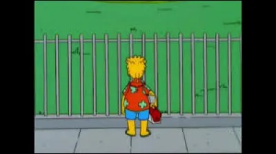 En face de quel bâtiment Bart se trouve-t-il ?