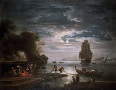 Quel peintre français du XVIIIe siècle est l'auteur de ce tableau simplement intitulé "La nuit" ?