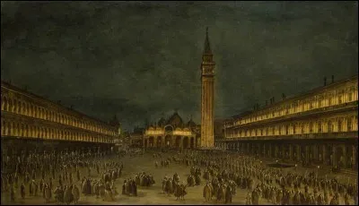 Quel peintre italien est l'auteur de cette "Procession de nuit" ?