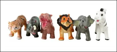 Sur cette image, on voit six animaux, combien vivent en Asie ?