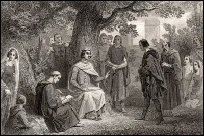 Une citation ayant un rapport (lointain) avec un h&ocirc;te royal des lieux : &laquo; Saint Louis rendait la justice sous un ch&ecirc;ne, ... &raquo; (Compl&eacute;tez !)