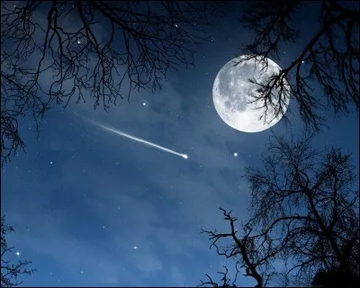 Je vois une étoile filante