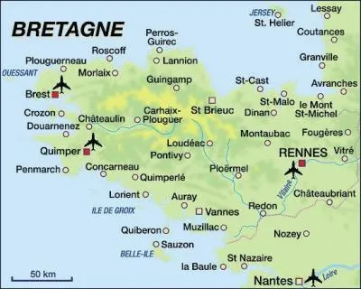 Quimper se trouve plus prs de :