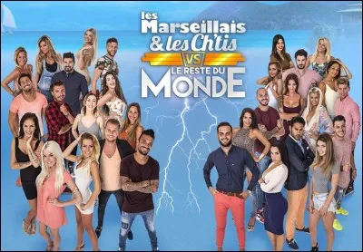 Qui était sur la ligne de départ pour l'équipe des Ch'tis et des Marseillais ?
