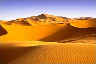 20% du Sahara est recouvert de sable.