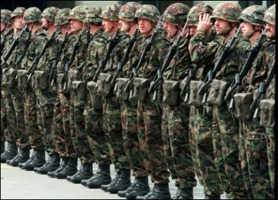 Il n'y a pas d'armée en Suisse.