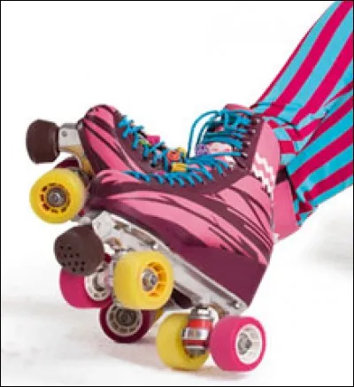 De quelles couleurs sont les patins d'Ambre ?