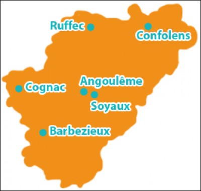 Quelle ville n'est pas dans le département de la Charente ?