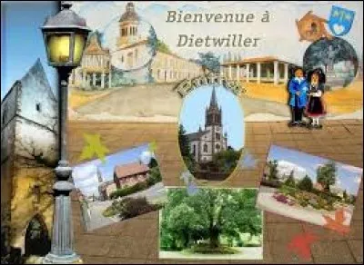 Commune de l'arrondissement de Mulhouse, Dietwiller se situe dans le département ...