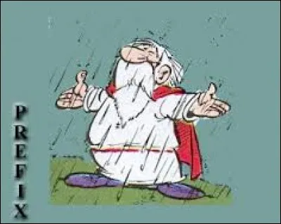 Inventeur de la poudre qui fait pleuvoir, le druide Préfix apparaît dans l'album ...