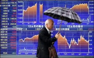 "N" comme "Nikkei". Ce terme désigne l'indice boursier ayant cours dans le pays représenté par ce drapeau :