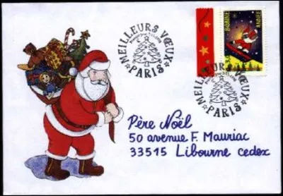 Dans quoi mets-tu ta liste de jouets commandés au Père Noël avant de l'envoyer par la Poste ?