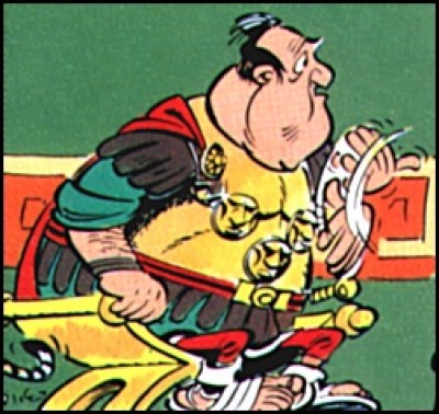 C'est la personnalité la plus souvent caricaturée dans Astérix. Qui est-ce ?