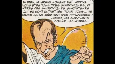 Qui est caricaturé dans "Le domaine des dieux" ?